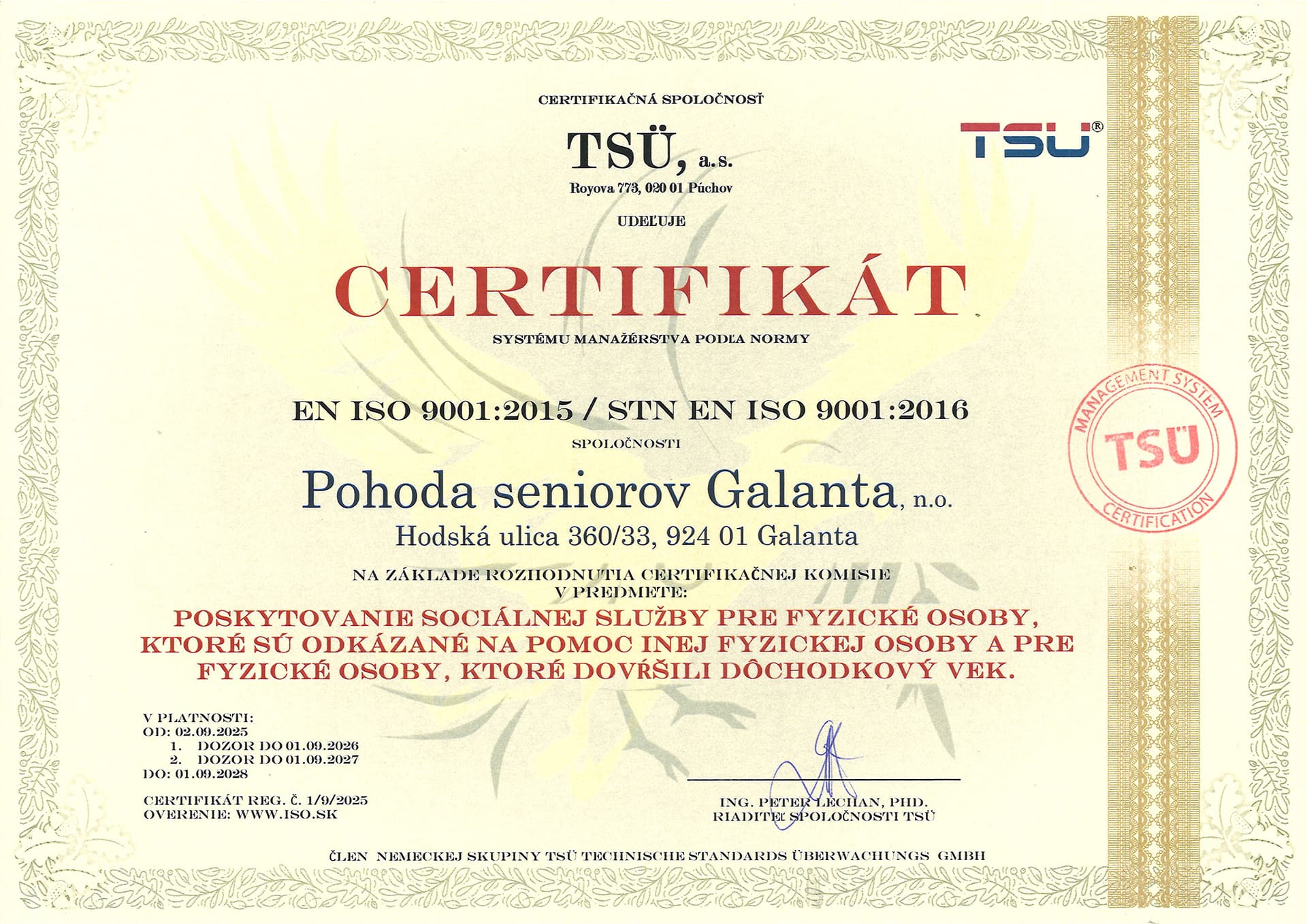 Pohoda seniorov Galanta, n.o. - fotka 5